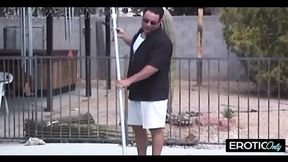 Surfside beauty gets escorted by the guard