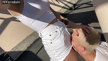 Public BDSM Humiliation With Carefree Goddess Sofi