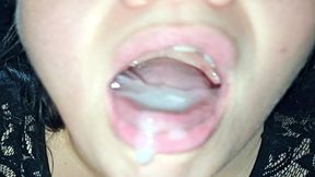 Millie Fox Devours 10 Minutes of Cumshots & Cum Gargling, Compilation