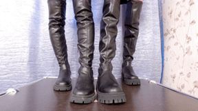 Horny college girls in high boots trample my floor-face (part 2 of 5), flo693x 2160p