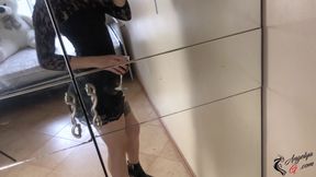 Babe Fucking Her Pussy with Dildo After Party