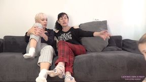 LORA and SALMA - You'll be our good foot bitch! (HD)