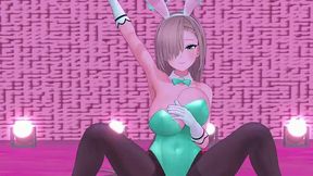 ichinose asuna cowgirl sex dance hentai blue archive bunnygirl bigboobs creampie mmd 3d clear blue clothes