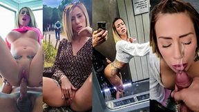 Littleangel84 - Public Exhibition and Group Sex in Cannes!