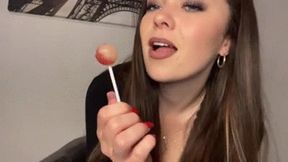 Klebrige Lolli-spucke