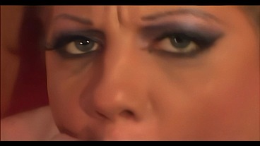 She opens her whole throat as best she can when it gets drilled from above because she...