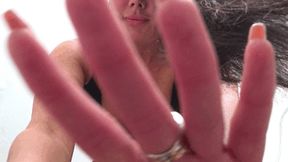 A giantess is sitting on your face POV a
