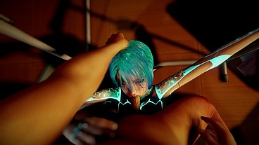 Face Fucking a Sexy Robot Girl