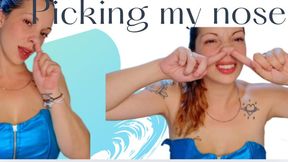 Picking my nose