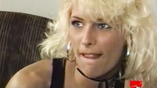 Foursome lesbians strap-on fucking and toying their asses