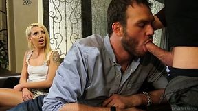Blond girlfriend Sophia Grace finds out that her boyfriend is bisexual