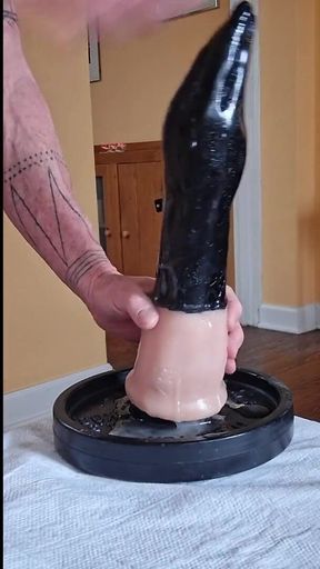 Unforgettable moment from &quot;Spring training with stretching my ass with my favorite fist dildos&quot;