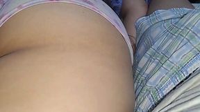 My Stepsister Jerks Me Off While I Stare at Her Monster Booty
