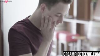 CreampiedTeenie.com - Anya Krey's alluring genitalia creampied after fucking