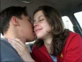 Got this horny teen Russian girl in the car for dirty quickie