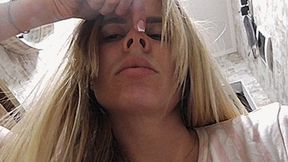 Sexually lifting the tip of my nose! MP4