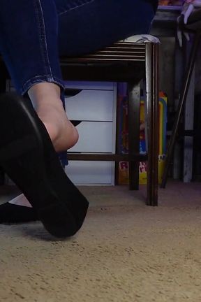 Playfully Dangling My Flats
