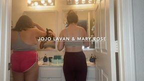 Burping voyeur getting ready w Mary Rose - you love spying on us while we get ready in the morning