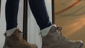 Good old friends, my cock and Tanja's Timberlands - Cam 2