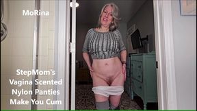 StepMoms Vagina Scented Nylon Panties Make You Cum - MoRina panty fetish taboo JOI roleplay