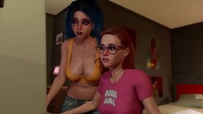3D Futa Thriller: Two Girls Transformed, Hardcore&#x6DEB; Encounter