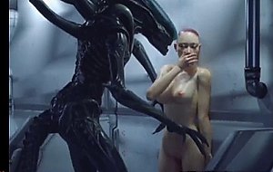 D aliens and monsters ravaging girls!