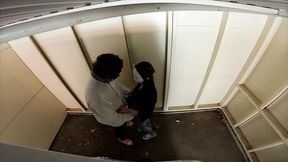 Pervert fucks in the garage on a work break