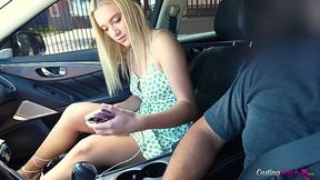 Teen came from France to become a real pornstar