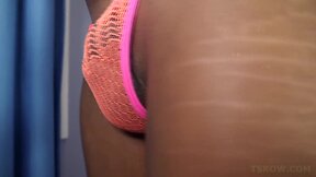 Ladyboy maria flavia gives footjob and fucks guys butt