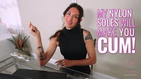 Brenna - My nyloned SOLES will make you CUM! - HD 720p mp4
