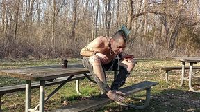 3-16-2025 Spit Feet Sunday: Spitting on my feet in public