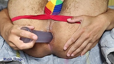 Malik Drago9 - anal masturbation dildo asshole open handjob cumshot part 1