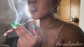 Close up smoking