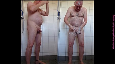 Morgens Allein in der Dusche