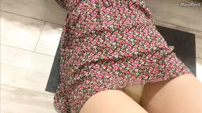 Sweetie trapped under the bed, got thoroughly fucked