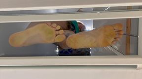 POV FOOT WORSHIP - Glass ladder