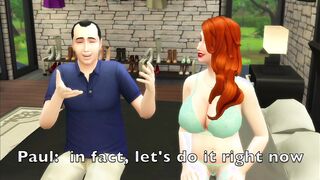 Sims four: Huge Tit Red Haired Milf Cuckolds Her Hubby