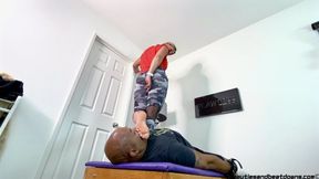 Rapture's Smash Box - Goddess Rapture Crushes Her Slave with Full Weight Trampling, Face Standing, Stomping, and Face Sitting While He's Chained To The Box - All Topped Off with Foot Gagging and Foot Smothering - HD (WMV)