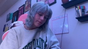 College Girl Can't Stop Sneezing
