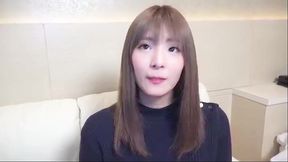 uncensored, 19 year old tall and slender japanese beauty. blowjob and creampie sex.