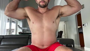 Stud J Mac in Black Socks and T Shirt Jacks Off Big Dick