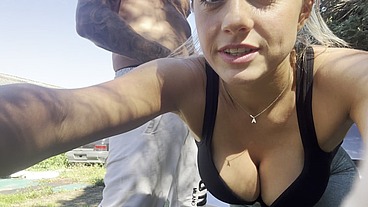 Blowjob and fuck After workout in Garage