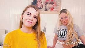 My First Time With A Woman - Jamie Legal-age - Youngcouple9598