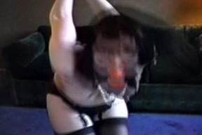 Tied up Lady Got Spanked on Kitchen Table