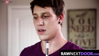 RawNextDoor.com - Calvin Chambers' fraternity breeding with juniors unfolds slowly
