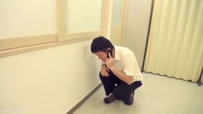 Tied-up Japanese Babe in Stockings, BDSM Play with Dildo
