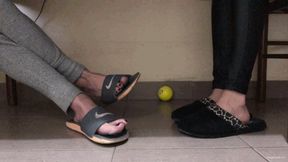 FEET PLAYING WITH TOY BALL - MOV Mobile Version