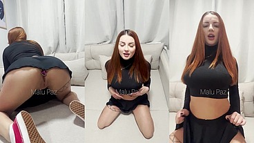 Toda safada com o plug apertando meu cuzinho