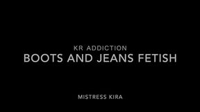 -Ass in denim jeans worship- Mistress Kira's jeans fetish work (540P)