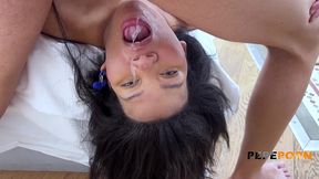 super-busty jennifer dominic teaches a young amateur dude how to really please a big woman!